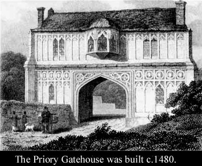 Priory Gatehouse, Malvern as it was more than two hundred years ago