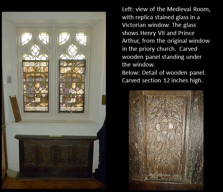 Tudor displays in the Medieval Room