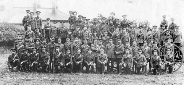 Malvern men of the South Midland Brigade (Territorials) in August 1914