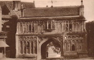 Photograph of Malvern's Priory Gatehouse pre 1891