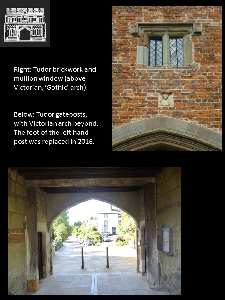 Tudor features of the Priory Gatehouse